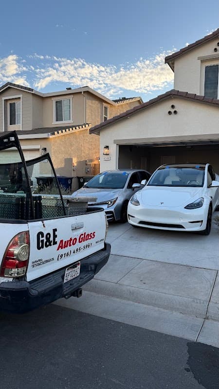 OEM glass on compact car